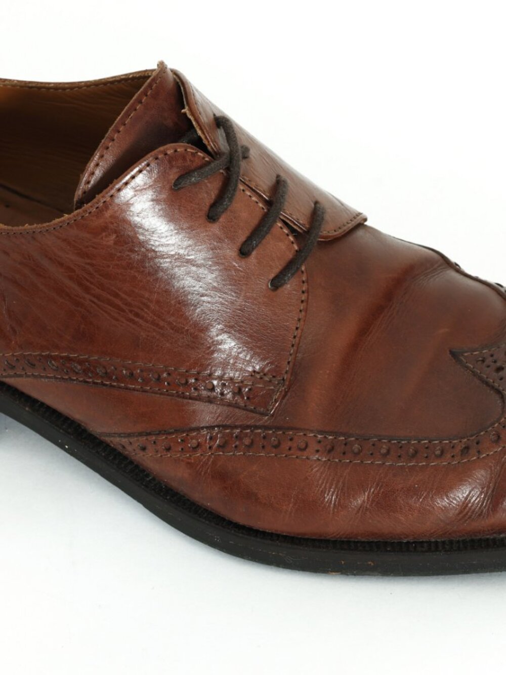 Post-1990s, Swedish Calfskin Wingtip Oxford-Brogue with Goodyear Welt